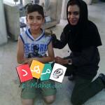 لمس ایگوانا در موزه دارآباد